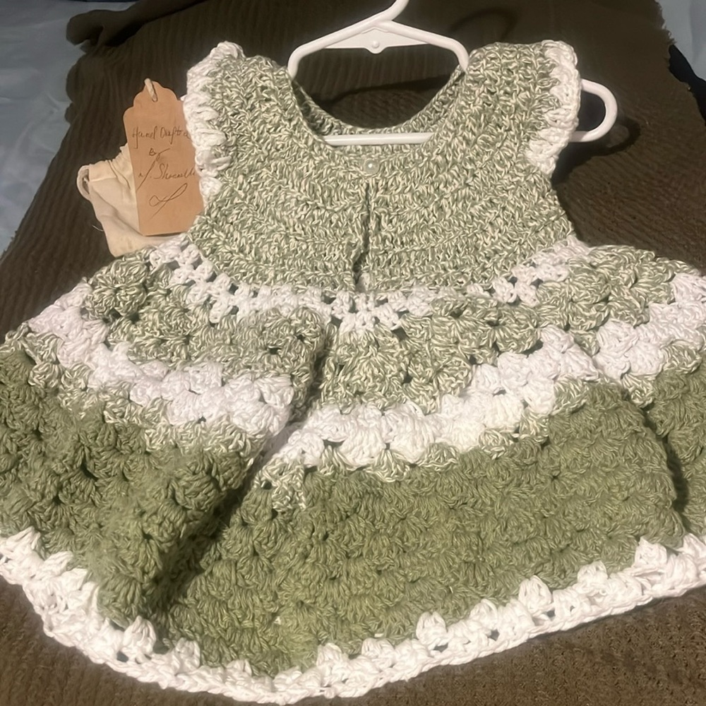 Girls handcrafted beautiful pearl beaded flare 👗